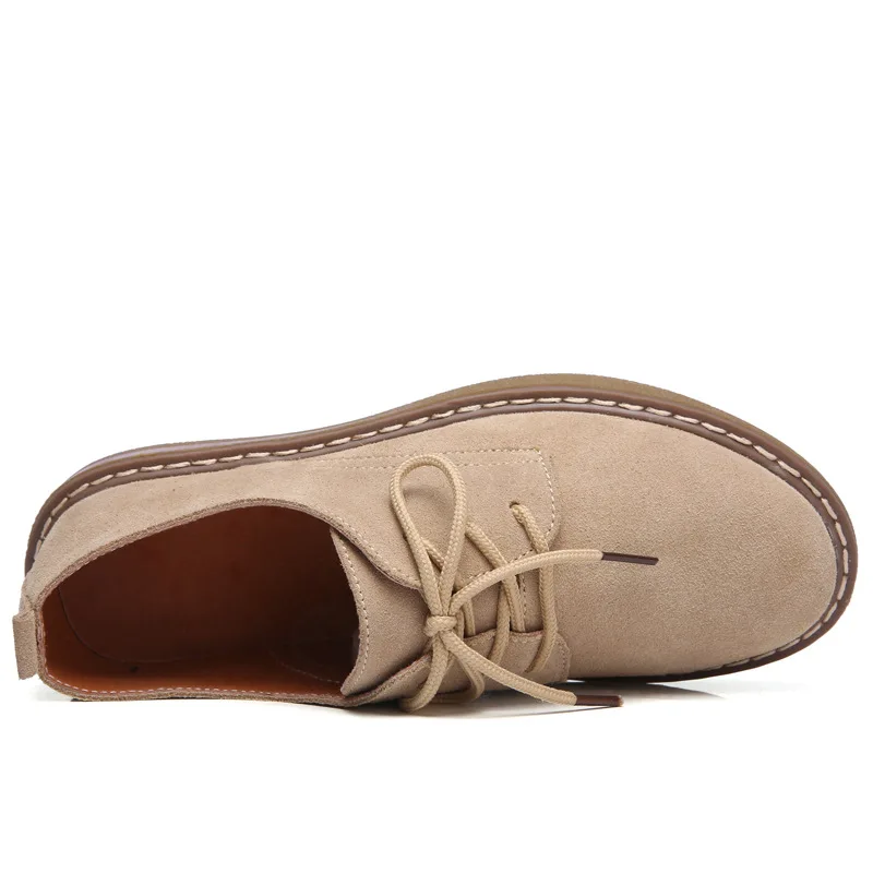 Туфли-оксфорды женские Кожаные Замшевые кроссовки на шнуровке топ-сайдеры