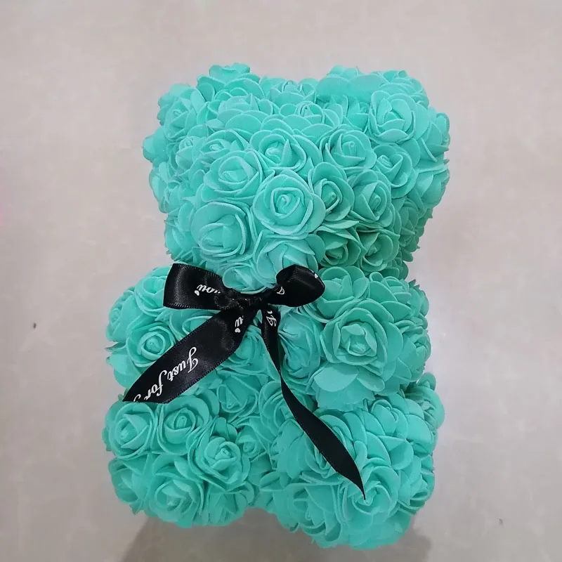 2020 Горячая продажа 25 см мыльный пенопласт медведь из роз Мишка розы