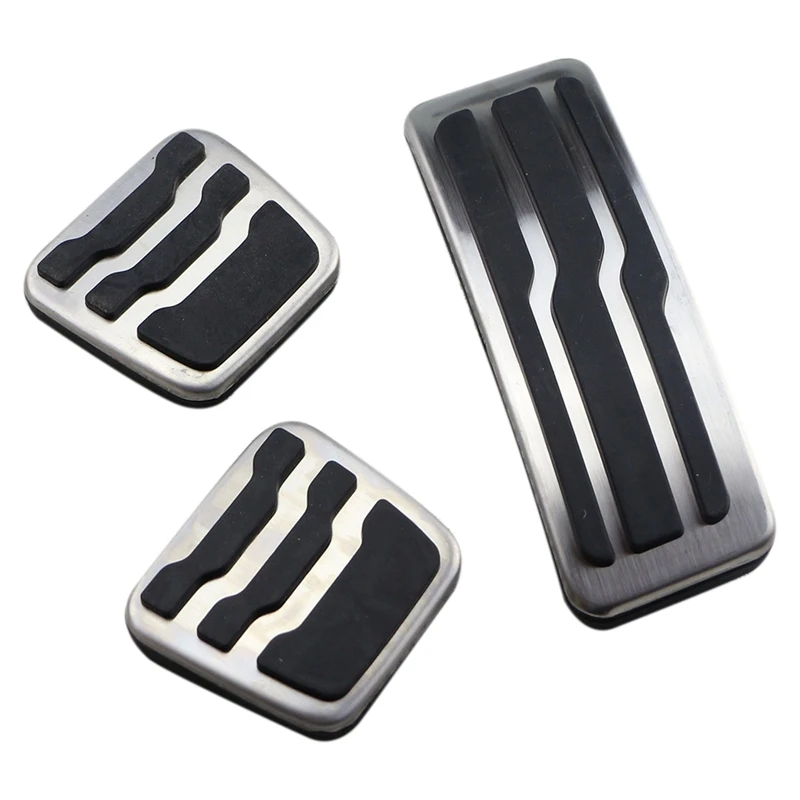 

Автомобильные педали из нержавеющей стали для Ford Ranger Everest 2015-2020, облегченная противоскользящая подставка, 3 шт.