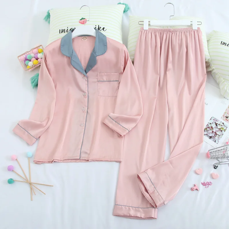 Создание 101 повседневные однотонные женские ice silk комплект из двух предметов