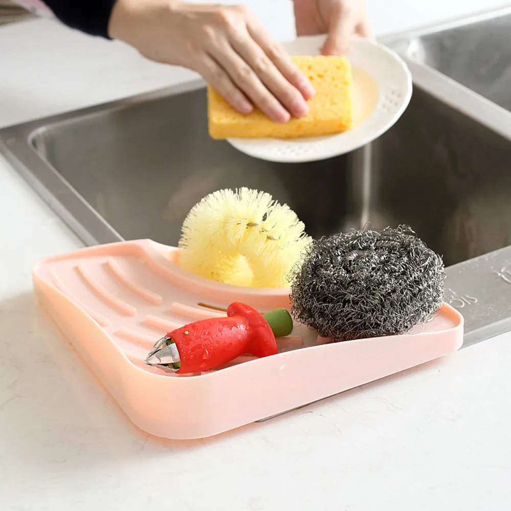 Кухонные Губки раковина угловая полка настенный Ванная комната мыло кухня