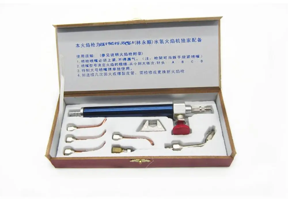 Кислородный сварочный аппарат HHO-Water факел с кислородом 5 наконечниками ювелирное