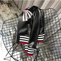 Emmes Manteaux Genuine Leather Jacket Patchwork Style Women Coat Spring Kobiety Paszcze Streetwear Tie Pattern Female Outerwear