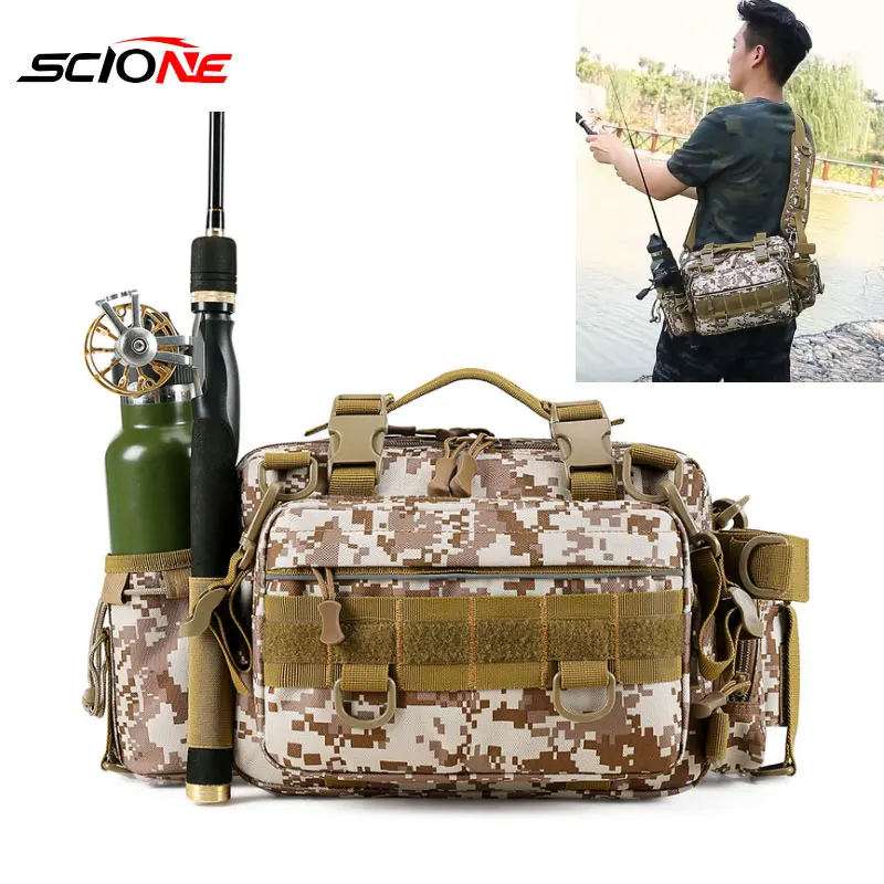 Сумка для рыбалки на открытом воздухе многофункциональная сумка через плечо