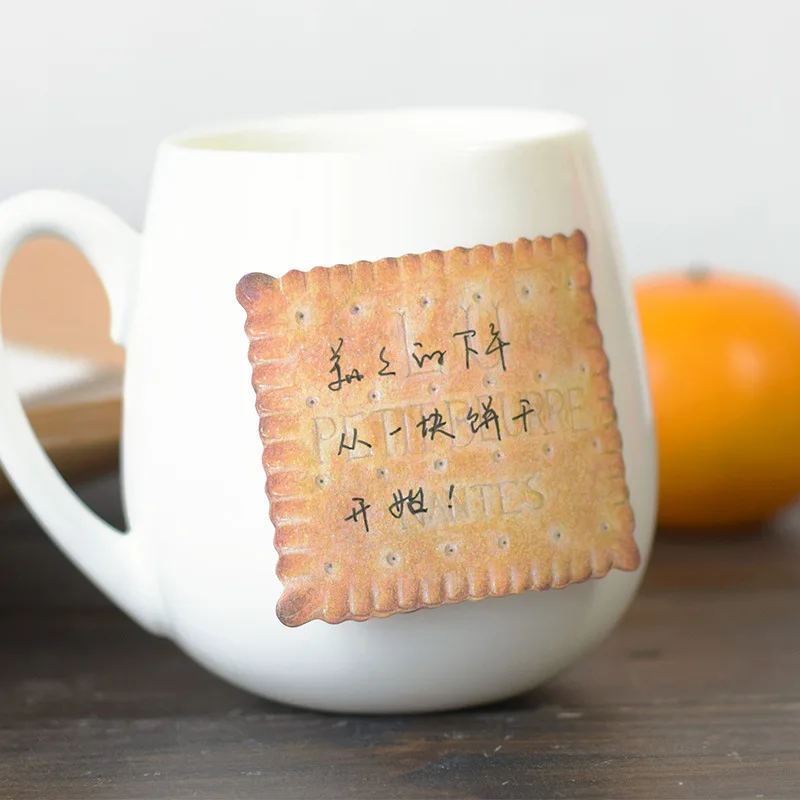 cute foods shape memo sticker pad toast Chinese bun biscuit noodles design interesting stationery stickers