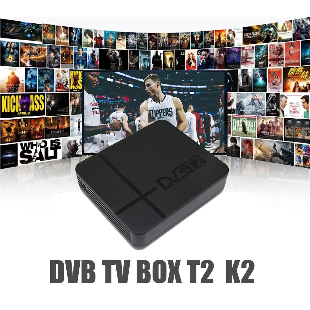Kuulee DVB-T2 K2 HD цифровой ТВ эфирный приемник Поддержка Youtube FTA H.264 MPEG-2/4 PVR ТВ-тюнер FULL
