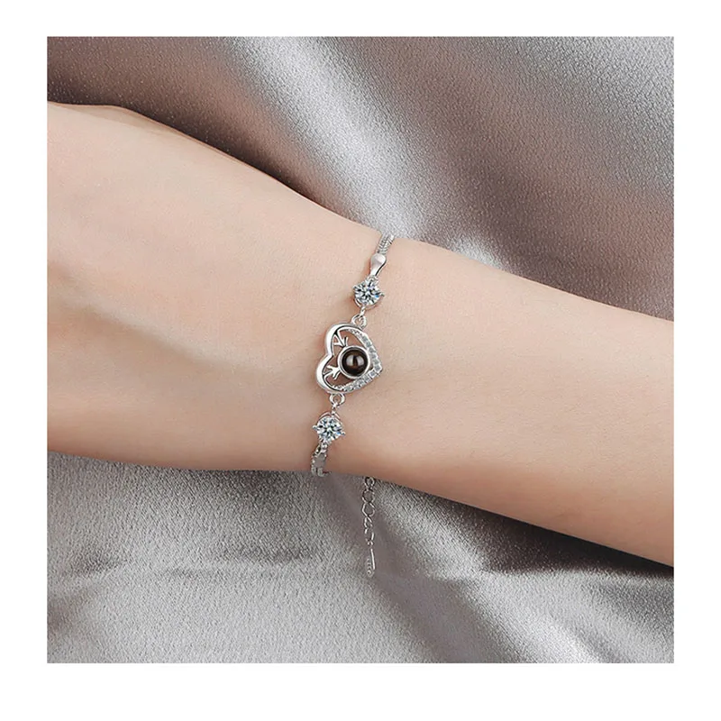 MEETSOFT модные аксессуары серебристого цвета трендовые браслеты с кристаллами для