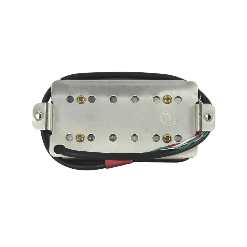 Электрогитара FLEOR Alnico 5 Humbucker с двойной катушкой для звукоснимателя белая черной
