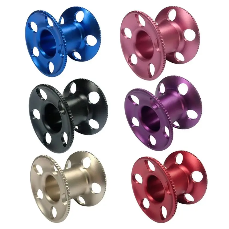 

Five Hole Wire Wheel Spool Aluminum Alloy Diving Reel CNC Oxidation Processing