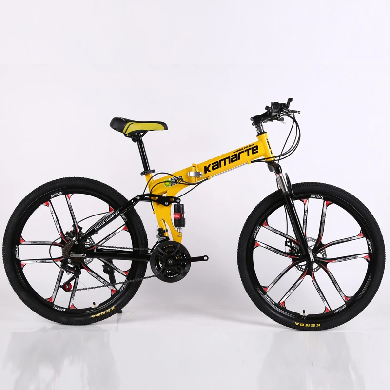Preise 24 Geschwindigkeit Mountainbike 24/26 Inch Klapp Fahrrad Messer Rad Disc Bremse Bikes Männlichen Weibliche Erwachsene Outdoor Reisen Berg Fahrrad