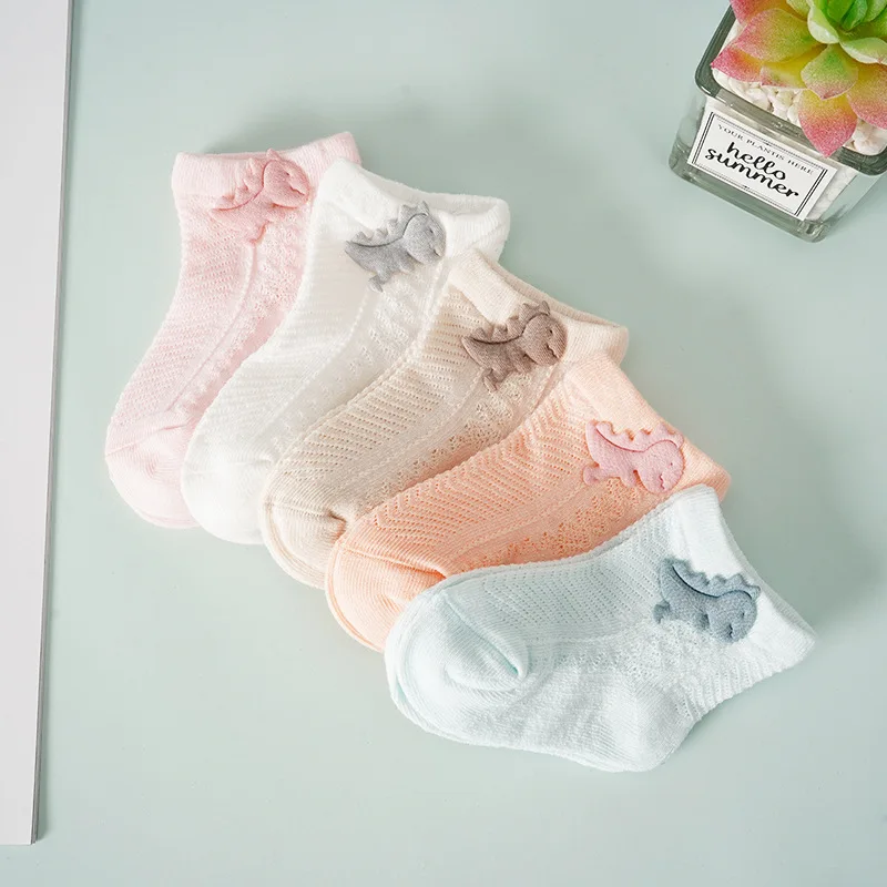 Новинка Носки для малышей мальчиков и девочек с украшением в виде динозавра