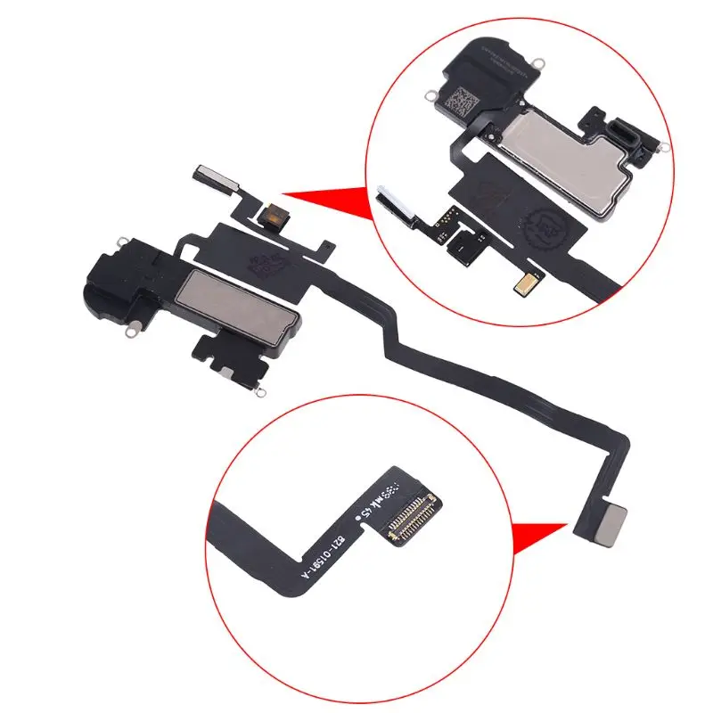 

Replacement Parts for iphone X Earpiece Ear Piece Speaker with Proximity Light Sensor Flex Cable Ribbon Sound Receiver Kit