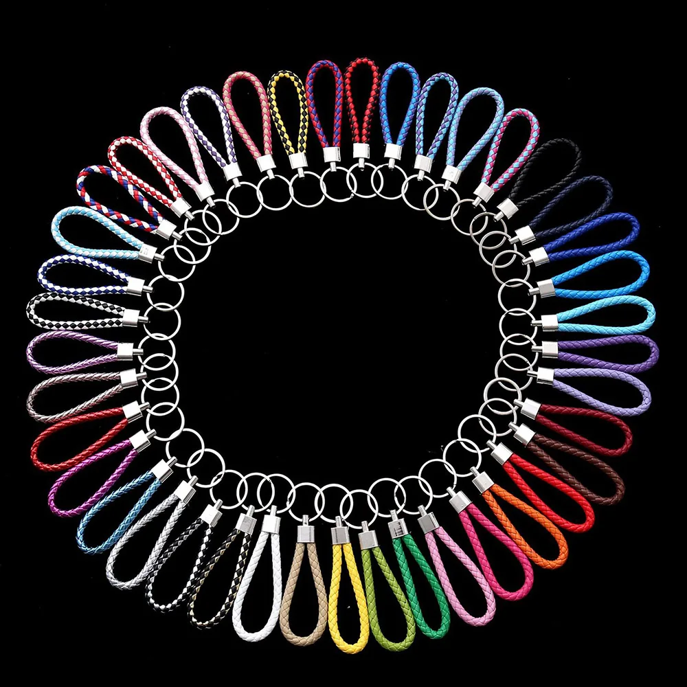 Брелок для ключей ручной работы из вязаной веревки 10 шт./лот автомобильных