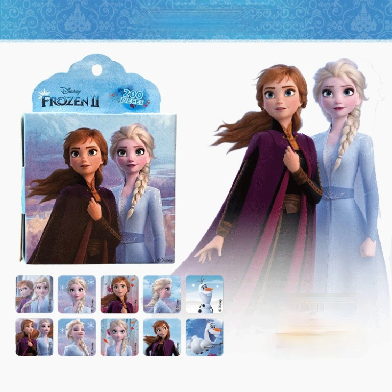 

Disney Frozen Cartoon Stickers Children Rolling Reward Stickers Students Toys Hobbies Pretend Play Fashion For children gift