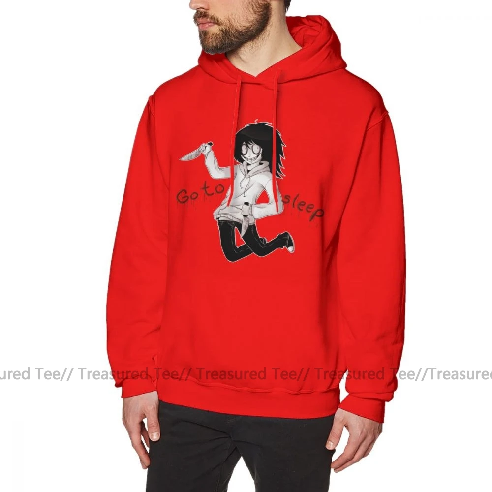 Jeff The Killer худи Jeff The худи с Killer XXL синий пуловер худи свободные длинные зимние хлопковые красивые мужские толстовки - Цвет: Red