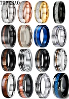 8mm stainless steel jewelry inlaid patch ring for wedding gift