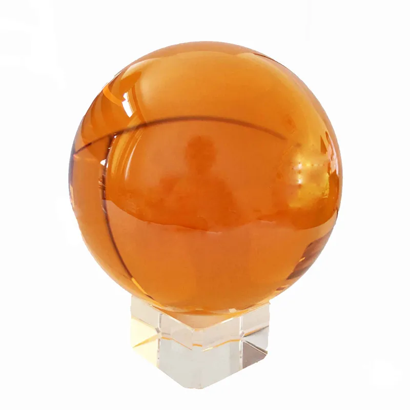 30 мм-100 мм Янтарный хрустальный стеклянный шар для украшения фэн-шуй Свадебный и