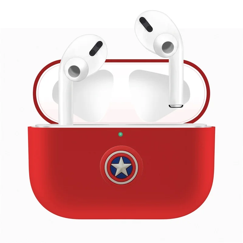 Red 2 Для Apple AirPods Pro Чехол для замены ТПУ милый защитный чехол для AirPods 3 беспроводной Bluetooth наушники протектор рукав - Color: Red 2