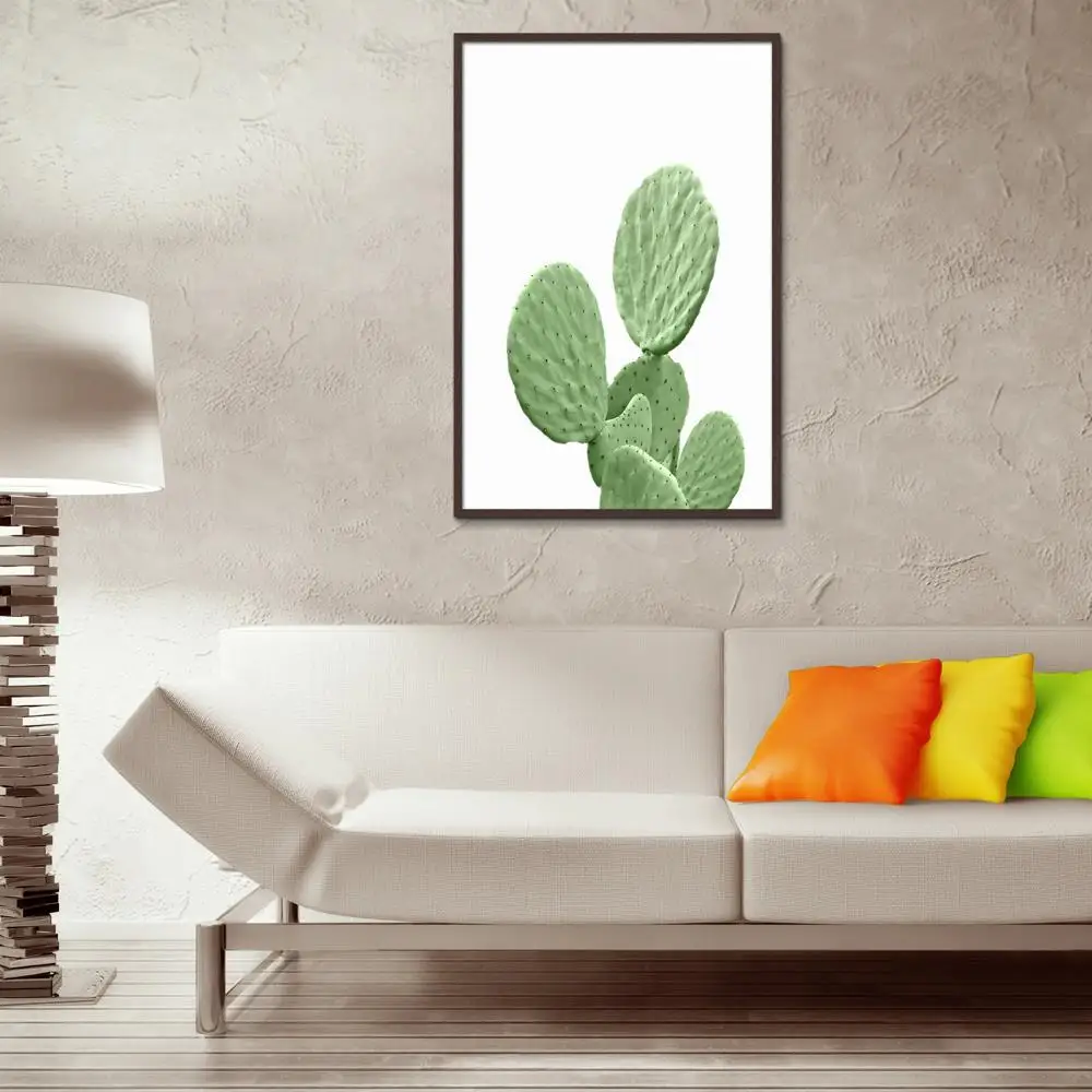 Лидер продаж миниатюрная художественная голограмма Botany Cactus в горшке минимализм