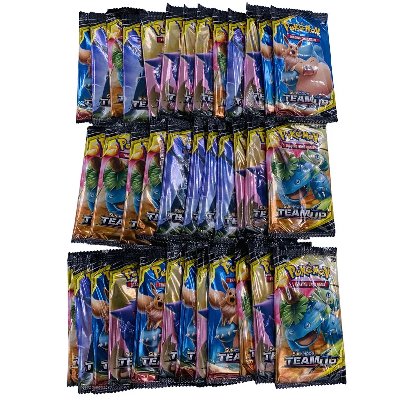 324pcs 15styles Pokemones card Collection English language Sword-shield Dragon majesty Trading Card Game A Box of 36 Bags | Игрушки и