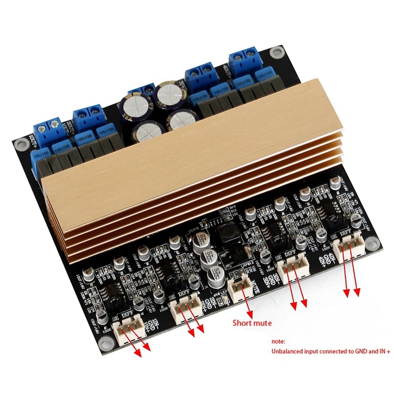

1Pcs Tpa3255 Four-Channel High-Power Digital Class D Amplifier Board
