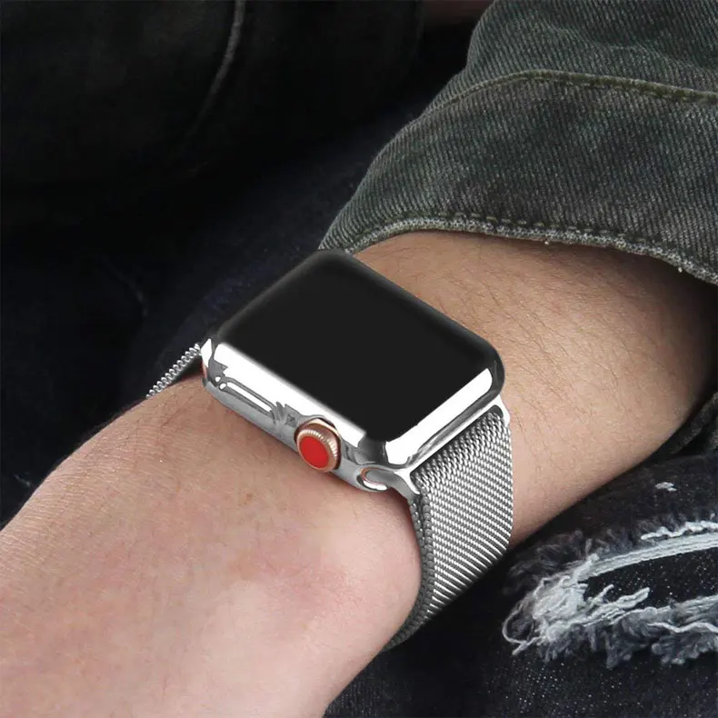 Чехол для apple watch band 44 мм/40 мм apple watch 5 4 3 band 42 мм/38 мм iwatch защита экрана силиконовый защитный бампер
