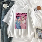 Футболка Yarichin Club в стиле японского аниме, Harajuku, панк, повседневные футболки, размера плюс, в стиле хип-хоп, свободные топы в стиле ольччан, винтажная женская одежда