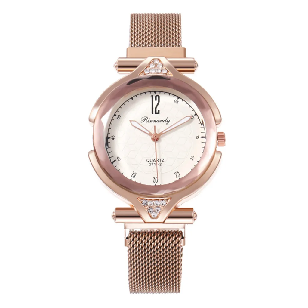 

Luxury Women Watches Adjustable Magnet Buckle Frosted Inlaid Diamond Ladies Quartz Watch Gifts reloj mujer /d