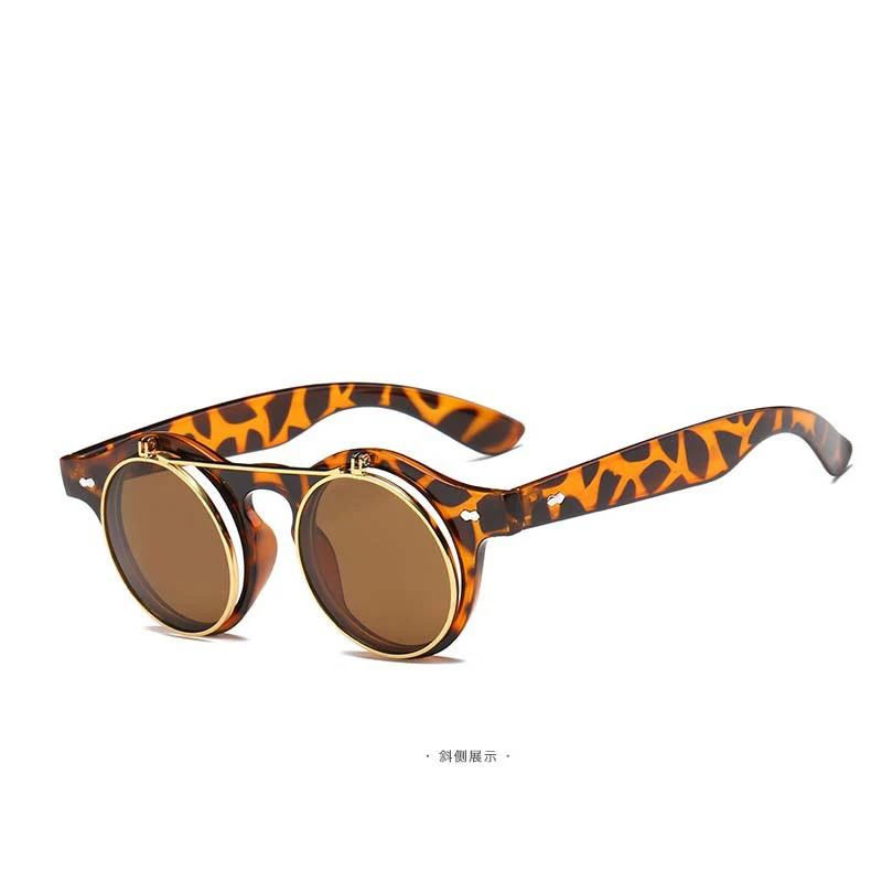 Новинка 2020 Винтажные Солнцезащитные очки в стиле стимпанк Ретро стиль круглая