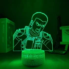 Светильник 3d из аниме атака на Титанов, ночная лампа для спальни, Декор, подарок на день рождения, 4 Конни Спрингера