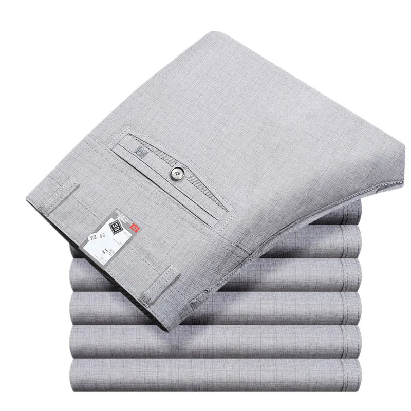 Брюки MRMT мужские из тонкого материала Брендовые повседневные свободные прямые