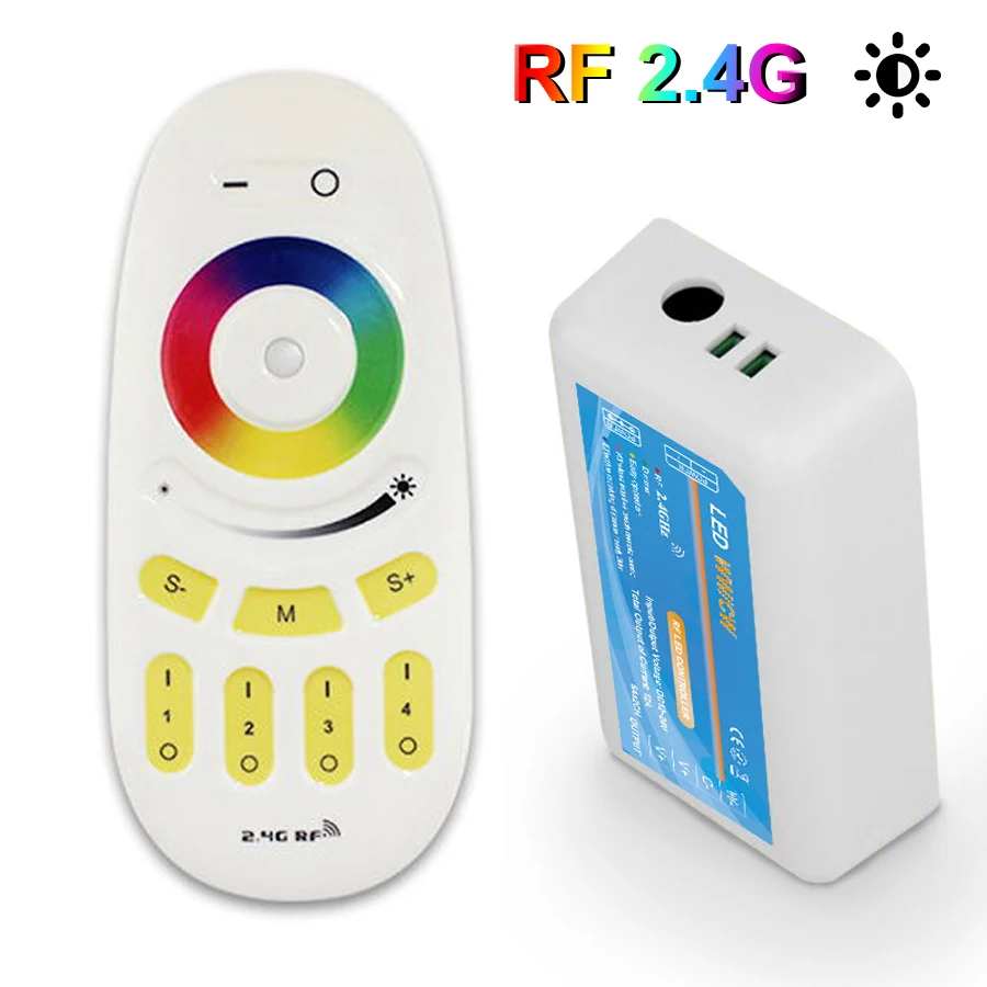 

2.4G RF Remote Control RGBW Rgb Controller Dimmer for Led Tape Touch Milight Led Controller 12v 144W 24V 288W Controlador