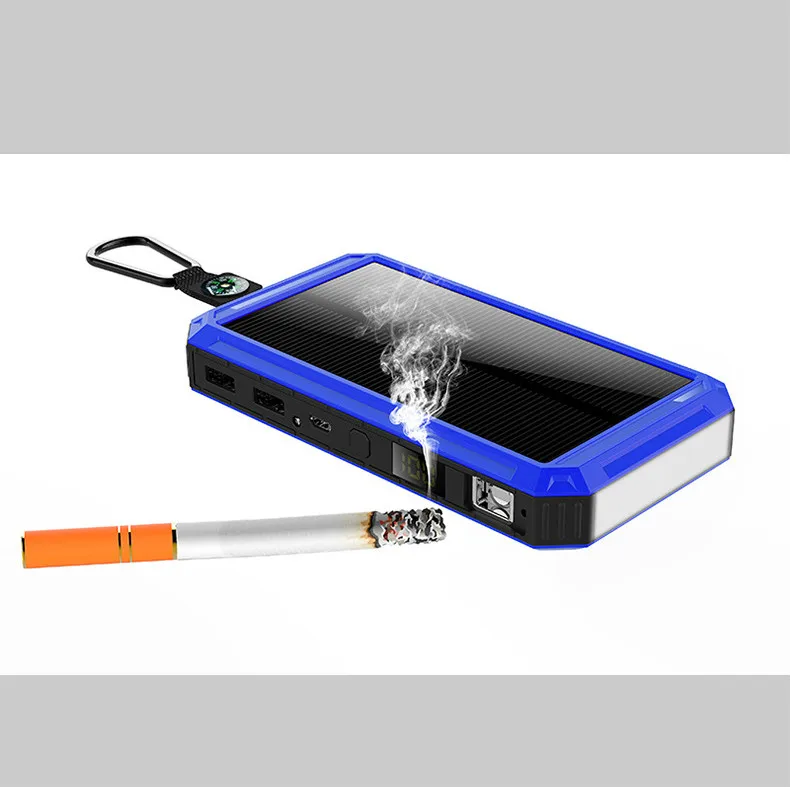 Внешний аккумулятор на солнечной батарее с 2 USB портами 20000 мАч|Внешние