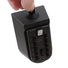 1 шт. черный шкафчик для ключей для безопасности на открытом воздухе комбинация скрытый ключ Сейф замок Коробка для хранения Настенный