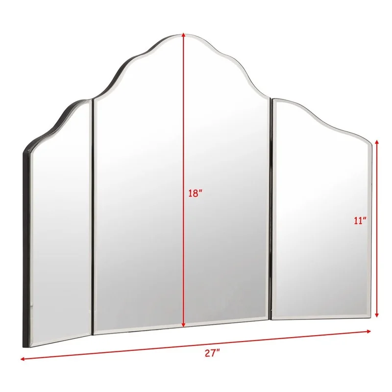 Домашняя спальня 27 &quotx 18&quot Женская комната Декор зеркало большой Trifold