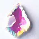 Хит продаж, прозрачная Хрустальная люстра АВ, 10 шт., 63 мм, в виде кленового листа, Кристальные подвески для освещения, детали для хрустальных люстр