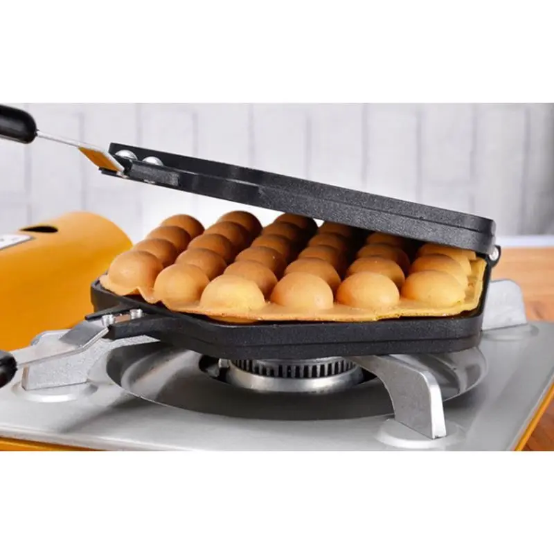 

QQ Bubble Puff Cake Baking Pan Waffle Maker Mold Plate Non-Stick Coating DIY Aluminum Alloy Bubble Pan