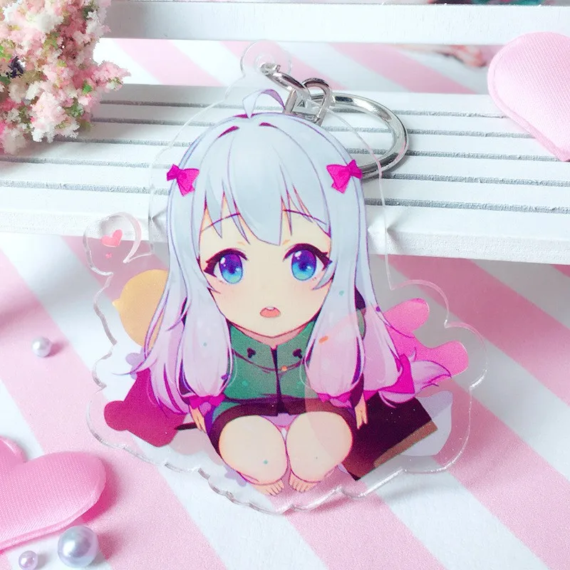 Аниме &quotEromanga-Sensei&quot Sagiri Izumi с подвесками в виде милых акриловых цветов фигурка