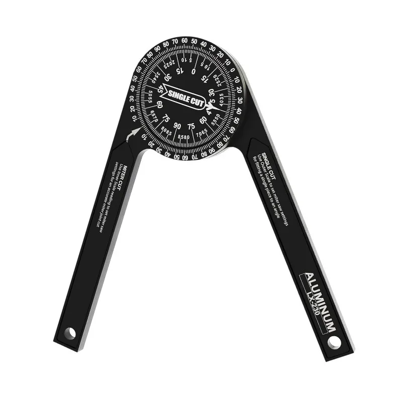 

Aluminum Miter Saw Protractor Angle Finder for Woodworking Angle Measuring Tool for Trim Angle Duplicating Tool Miter Duplicator
