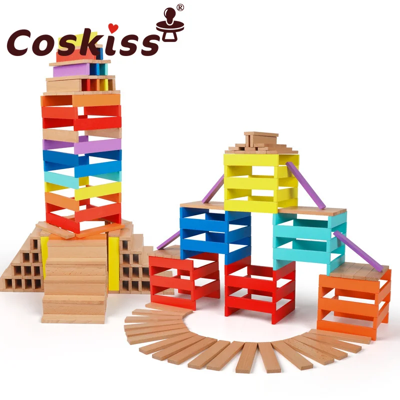 

Детская деревянная головоломка Монтессори Coskiss, геометрическая форма, познавательная доска, строительные блоки, детские развивающие игруш...