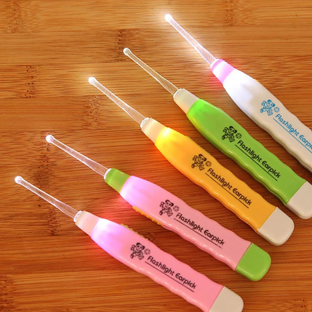 Инструмент для удаления ушного воска светодиодный очиститель копания мигающий