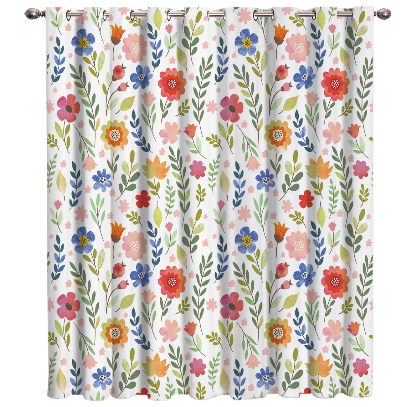 Цветочные иллюстрации оконные занавески для гостиной декор ванной спальни