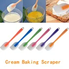 Силиконовый скребок для крема, сделай сам, лопатка для масла для хлеба, торта, резак, более гладкий шоколадный антипригарный термостойкий кухонный кондитерский инструмент