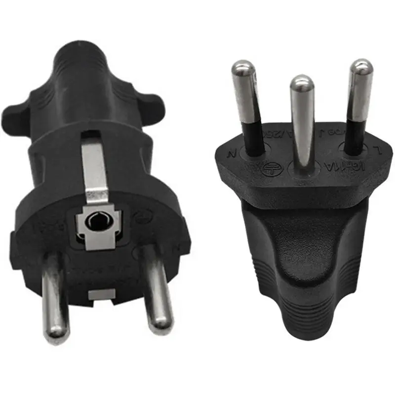 Германия Франция CEE7/7 адаптер для путешествий и Швейцария Sev 1011 принимает Nema 5