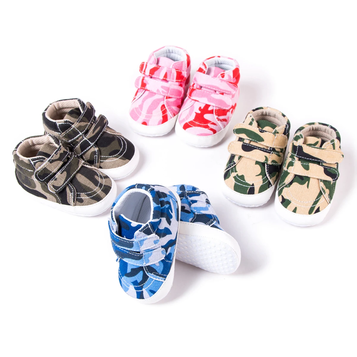 AA Breathable Baby Casual Shoes Unisex Infant Camouflage Pattern Soft Sole Prewalker Toddlers Non-slip |