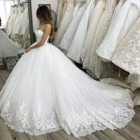 a line netting satin applique sweetheart floor length wedding dresses bridal gown court train corset back