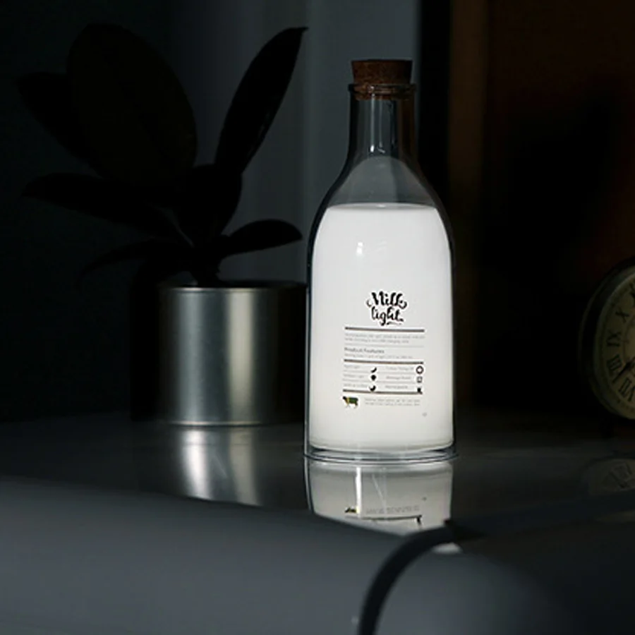 

DIY milk bottle message Nightlight USB charging led with sleeping lamp bedside atmosphere table lamp gift325
