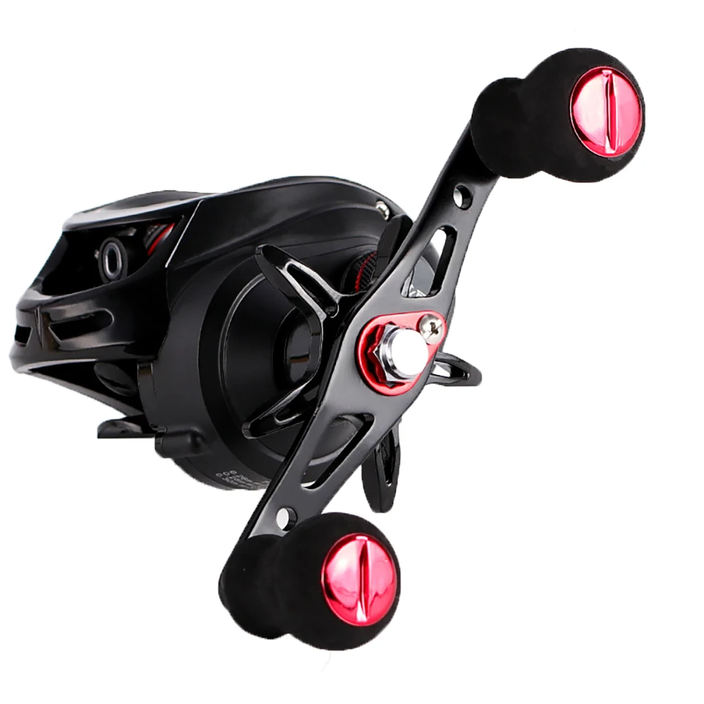 

Magnetic Brake Hand Operation Portable Double Shielded Compact Durable 7.2:1 Gear Ratio Metal Fishing Reel Baitcasting Spinning