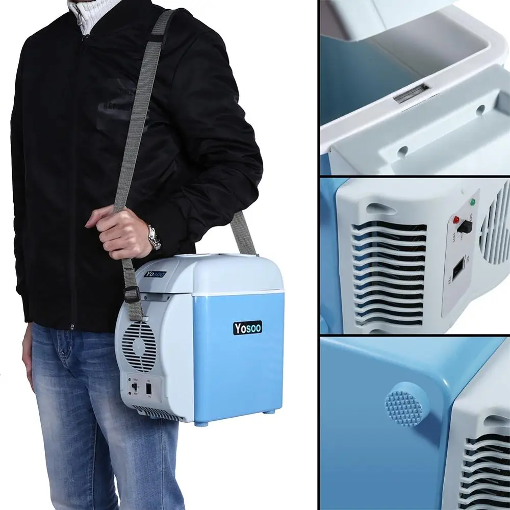 Портативный мини холодильник для автомобиля л охладитель 12 В кемпинга и