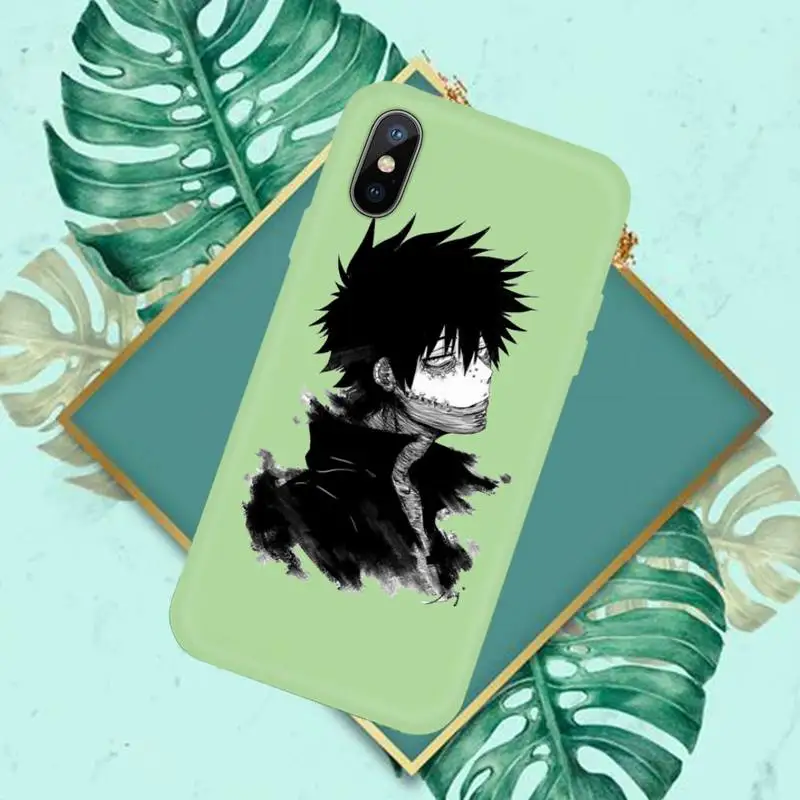 

dabi boku no hero academia manga Phone Case Candy Color for iPhone 11 12 mini pro XS MAX 8 7 6 6S Plus X SE 2020 XR